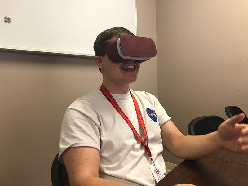 Lucas Miller interning at Digital Dream Forge