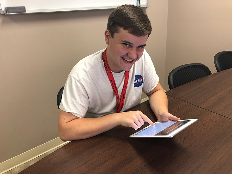 Lucas Miller interning at Digital Dream Forge