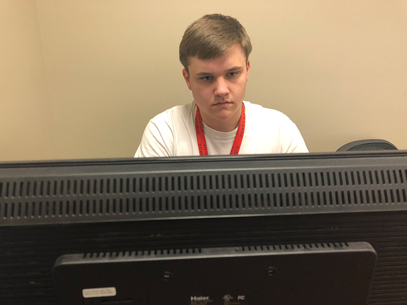 Lucas Miller interning at Digital Dream Forge