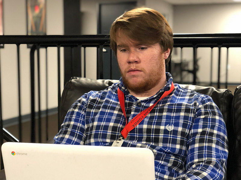 Tyler Greene interning at Digital Dream Forge
